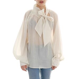 CAMICIA FIOCCO PANNA